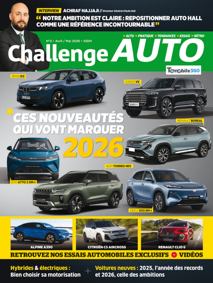 Couverture Challenge Auto N°5 — Ces nouveautés qui vont marquer 2026